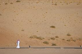 President Macron Visit To Al-Hijr Archaeological Site - Saudi Arabia