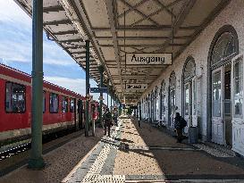 Train Station Bavarian City Simbach Am Inn