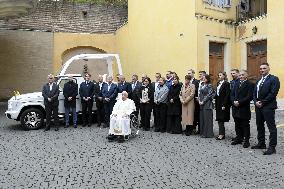 Pope Francis Presents the New Electric Popemobile - Vatican