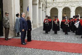 Giorgia Meloni Receives Viktor Orban - Rome