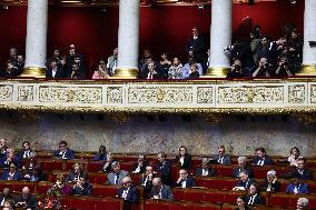 Jean-Luc Melenchon during session of no-confidence votes at the National Assembly - Paris