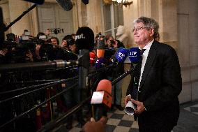 Presser on the motions of censure at the National Assembly in Paris FA