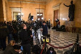 Presser on the motions of censure at the National Assembly in Paris FA