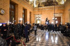 Presser on the motions of censure at the National Assembly in Paris FA