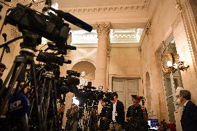 Presser on the motions of censure at the National Assembly in Paris FA