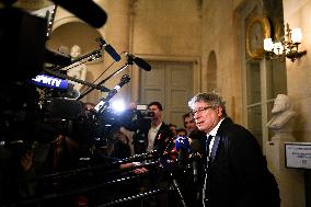 Presser on the motions of censure at the National Assembly in Paris FA