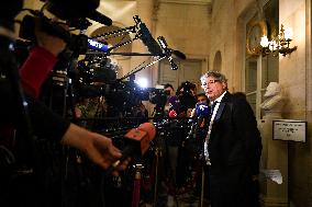 Presser on the motions of censure at the National Assembly in Paris FA