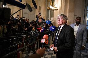 Presser on the motions of censure at the National Assembly in Paris FA