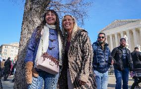 Protests At The Supreme Court As A Case Is Argued Over Gender-affirming Care For Minors.