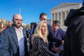 Protests At The Supreme Court As A Case Is Argued Over Gender-affirming Care For Minors.