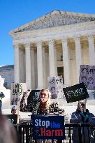 Protests At The Supreme Court As A Case Is Argued Over Gender-affirming Care For Minors.