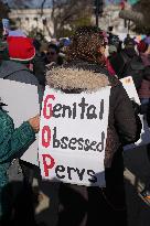 Protests At The Supreme Court As A Case Is Argued Over Gender-affirming Care For Minors.