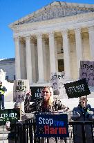 Protests At The Supreme Court As A Case Is Argued Over Gender-affirming Care For Minors.