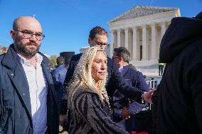 Protests At The Supreme Court As A Case Is Argued Over Gender-affirming Care For Minors.