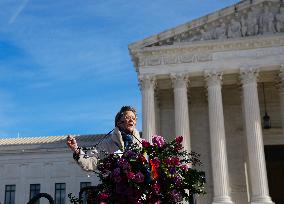 Protests At The Supreme Court As A Case Is Argued Over Gender-affirming Care For Minors.