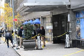 NYPD Crime Scene Investigates CEO Of United Healthcare Brian Thompson Shot And Killed In Midtown Manhattan New York City