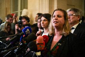 Presser after the motions of censure at the National Assembly in Paris FA