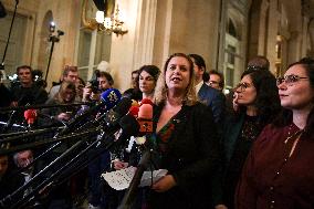 Presser after the motions of censure at the National Assembly in Paris FA