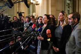 Presser after the motions of censure at the National Assembly in Paris FA