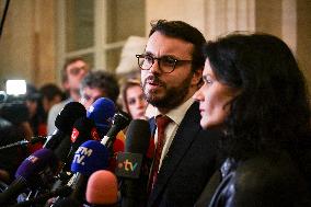 Presser after the motions of censure at the National Assembly in Paris FA