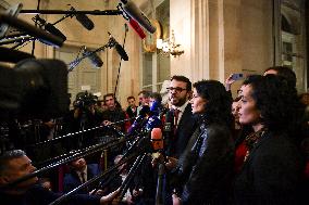 Presser after the motions of censure at the National Assembly in Paris FA