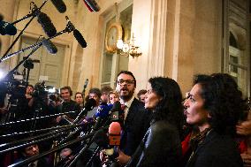 Presser after the motions of censure at the National Assembly in Paris FA