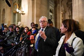 Presser after the motions of censure at the National Assembly in Paris FA