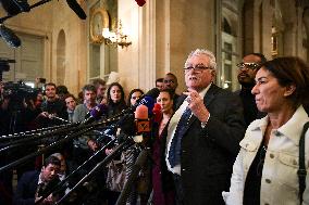 Presser after the motions of censure at the National Assembly in Paris FA