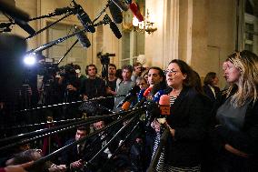 Presser after the motions of censure at the National Assembly in Paris FA