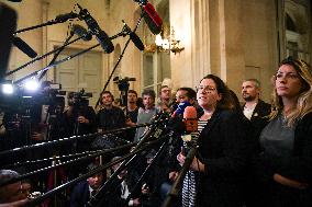 Presser after the motions of censure at the National Assembly in Paris FA