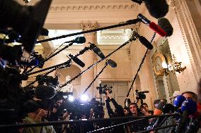 Presser after the motions of censure at the National Assembly in Paris FA