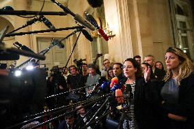 Presser after the motions of censure at the National Assembly in Paris FA