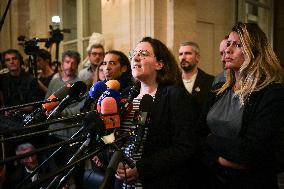 Presser after the motions of censure at the National Assembly in Paris FA