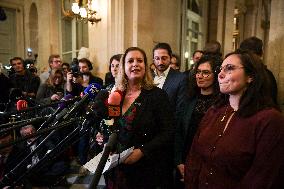 Presser after the motions of censure at the National Assembly in Paris FA