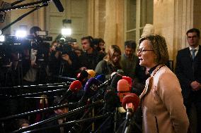 Presser after the motions of censure at the National Assembly in Paris FA