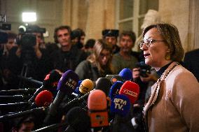 Presser after the motions of censure at the National Assembly in Paris FA