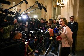 Presser after the motions of censure at the National Assembly in Paris FA