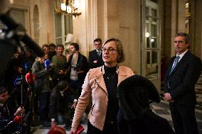 Presser after the motions of censure at the National Assembly in Paris FA