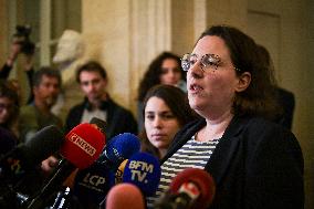 Presser after the motions of censure at the National Assembly in Paris FA