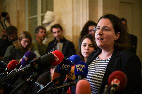 Presser after the motions of censure at the National Assembly in Paris FA