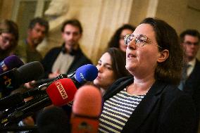 Presser after the motions of censure at the National Assembly in Paris FA