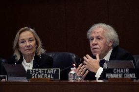 DC: Msr. Morel pay tribute during a OAS regular meeting