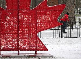 Daily Life In Downtown Brampton, Ontario, Canada, On December 4, 2024.