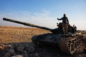 Rebels In Northwest Syria Seize Regime Vehicles Near Kweris Airport