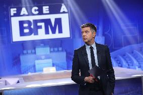 Exclusive - Face a BFM TV Show- Paris