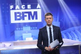 Exclusive - Face a BFM TV Show- Paris