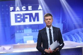 Exclusive - Face a BFM TV Show- Paris