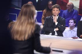 Exclusive - Face a BFM TV Show- Paris