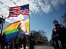 Protests as Supreme Court hears case on transgender care for children under 18