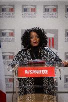 Press Conference Of The Socialistes Et Apparentés Group At The National Assembly, In Paris